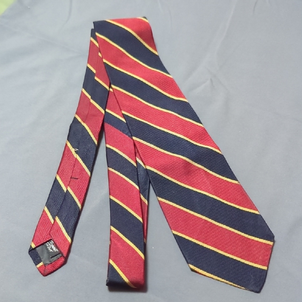 Robert Talbott Red and Blue Striped Tie